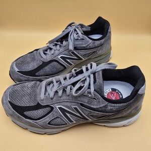 New Balance 990v4 Made in USA Mens 10 Grey Black Suede Sneakers D M9909G4